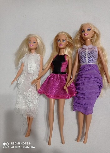 Barbie Orjinal Barbie üç adet fiyatıdır 