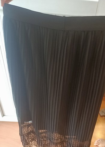 Piliseli Siyah Uzun etek - Görsel 5