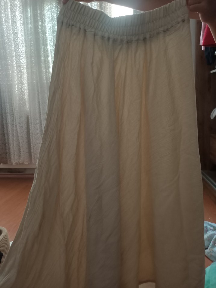 Bej uzun etek - Görsel 4