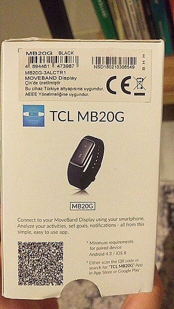 Beden Renk TCL moveband akıllı saat