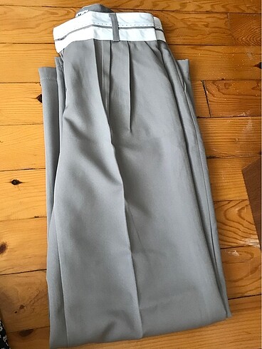 Gri bol pantolon