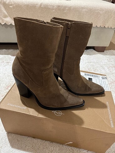 STRADIVARIUS DERİ KOVBOY BİLEKTE BOT 36