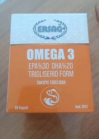 Ersag Omega 3 Takviye Edici Gıda 80 Kapsül