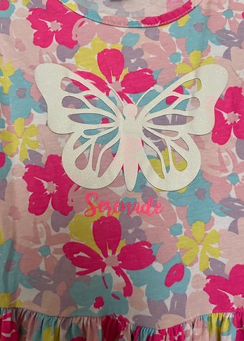 Kız Çocuk Çok Renkli Piliseli Elbise - Görsel 2