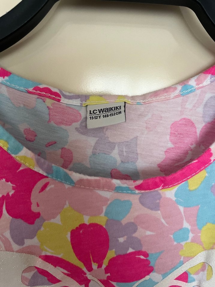 Kız Çocuk Çok Renkli Piliseli Elbise - Görsel 4