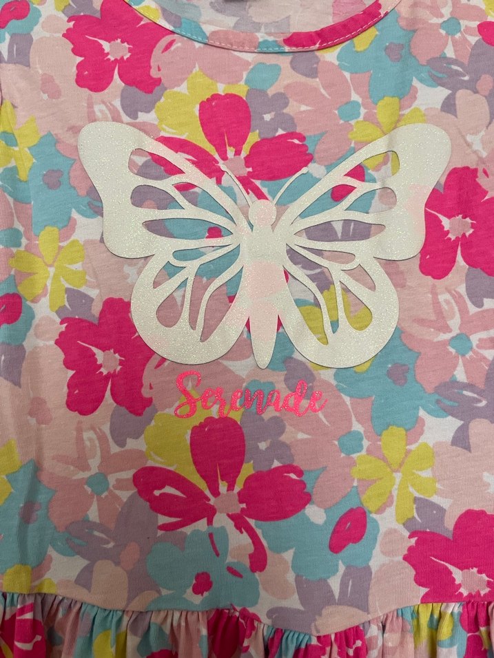 Kız Çocuk Çok Renkli Piliseli Elbise - Görsel 2