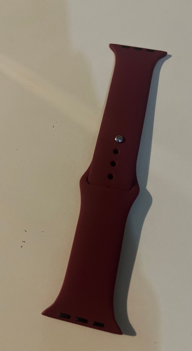 Gri ve Bordo Saat Kordonu 49/45/44/42mm - Görsel 3