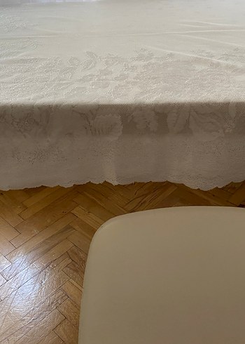 Beyaz Düz Masa Örtüsü - Görsel 6