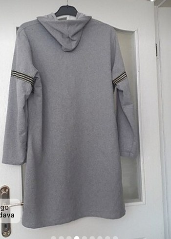 Zincir Detaylı Gri Uzun Kollu ikili eşofman takım - Görsel 9