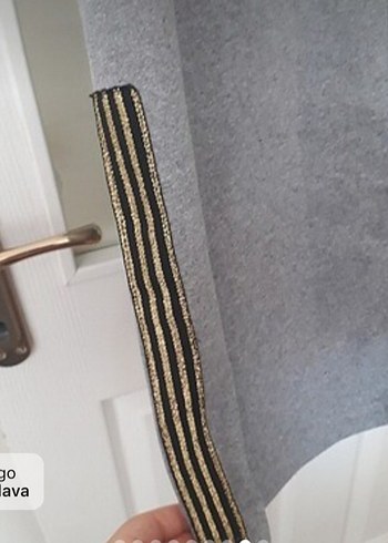 Zincir Detaylı Gri Uzun Kollu ikili eşofman takım - Görsel 5