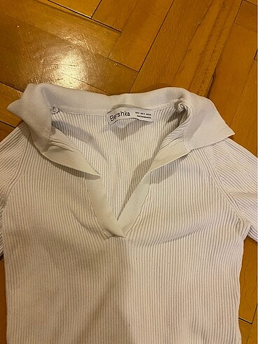 Pull and Bear Uzun kollu crop