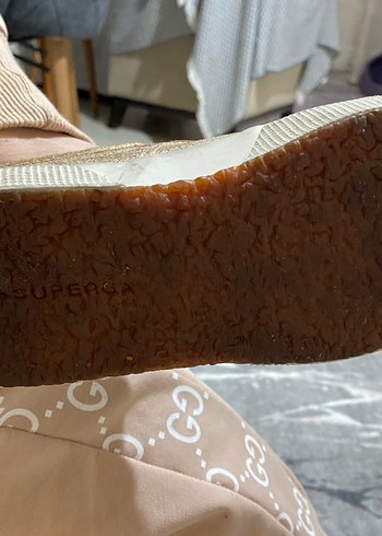 Altın Parlak Kadın Spor Ayakkabı - Görsel 9