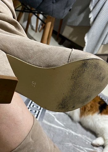 Bej Süet  Kadın  Bot - Görsel 8