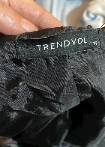 Düğmeli Siyah Ekose Kadın Midi ceket - Görsel 6