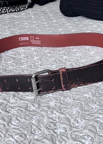 XSIDE Eski Tarz Kahverengi Deri Kemer