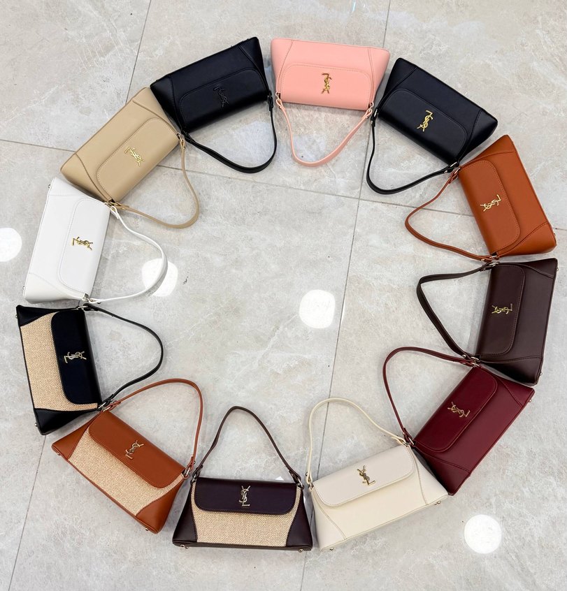 YSL Siyah Minimalist El Çantası — görsel 2/3