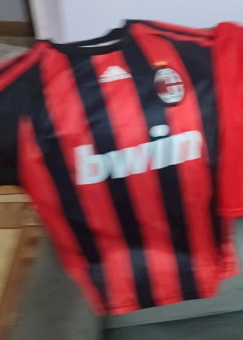 Diğer Kırmızı Siyah Çizgili Erkek Mini Forma Takımı