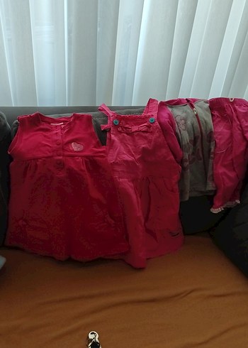 Kız Çocuk elbise ve kapşonlu swet - Görsel 2