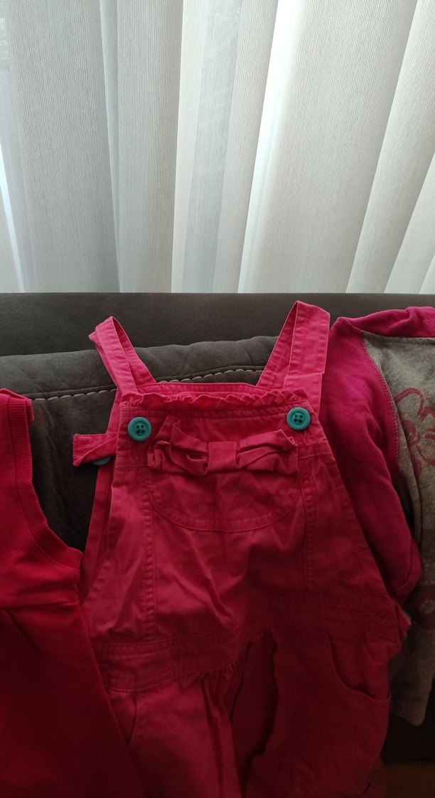 Kız Çocuk elbise ve kapşonlu swet - Görsel 4