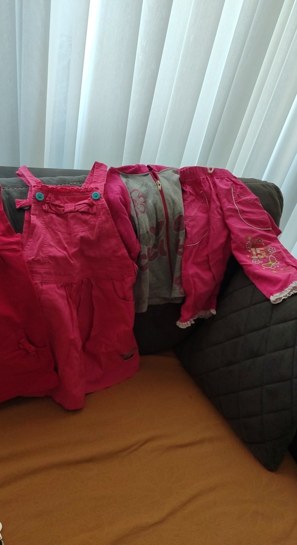 Kız Çocuk elbise ve kapşonlu swet - Görsel 3