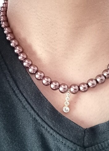 Yeni etiketli inci kolye  - Görsel 3