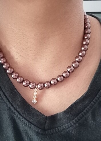 Yeni etiketli inci kolye  - Görsel 4