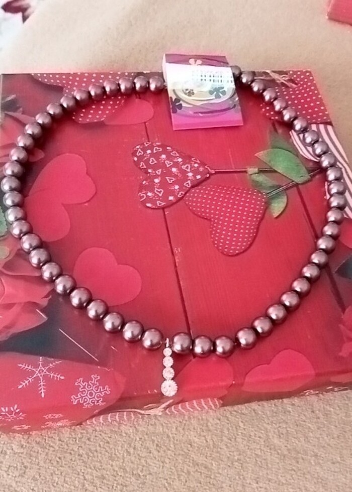 Yeni etiketli inci kolye  - Görsel 5