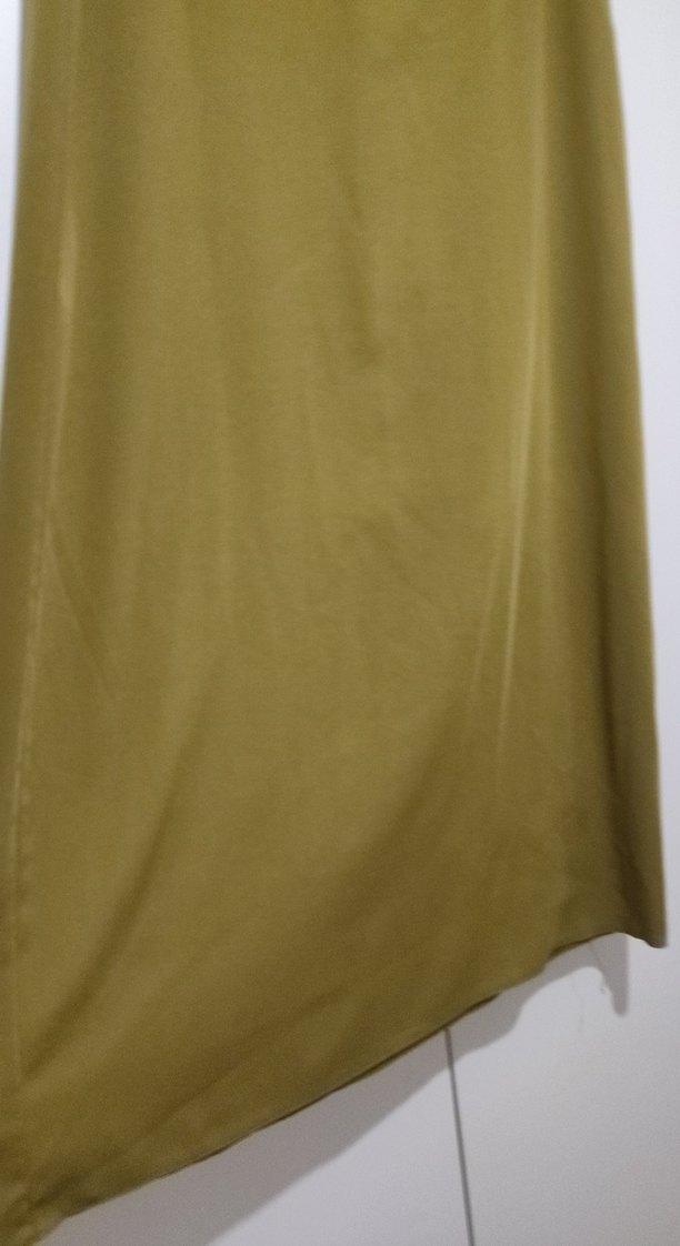 Drapeli Uzun Haki Kadın Etek - Görsel 3