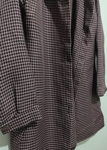 Bordo Kadın Midi Boy Düğmeli hırka - Görsel 3