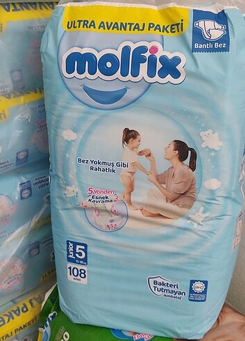 Molfix 5 numara 108 adet 1.KALİTE URUNDUR YENİ NESİL DEGİLDİR 