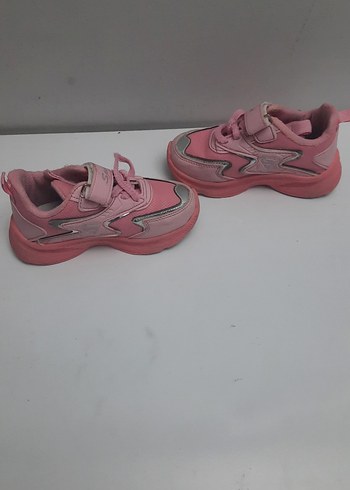Kız Çocuk Pembe Cırt Cırtlı Spor Ayakkabı - Görsel 2