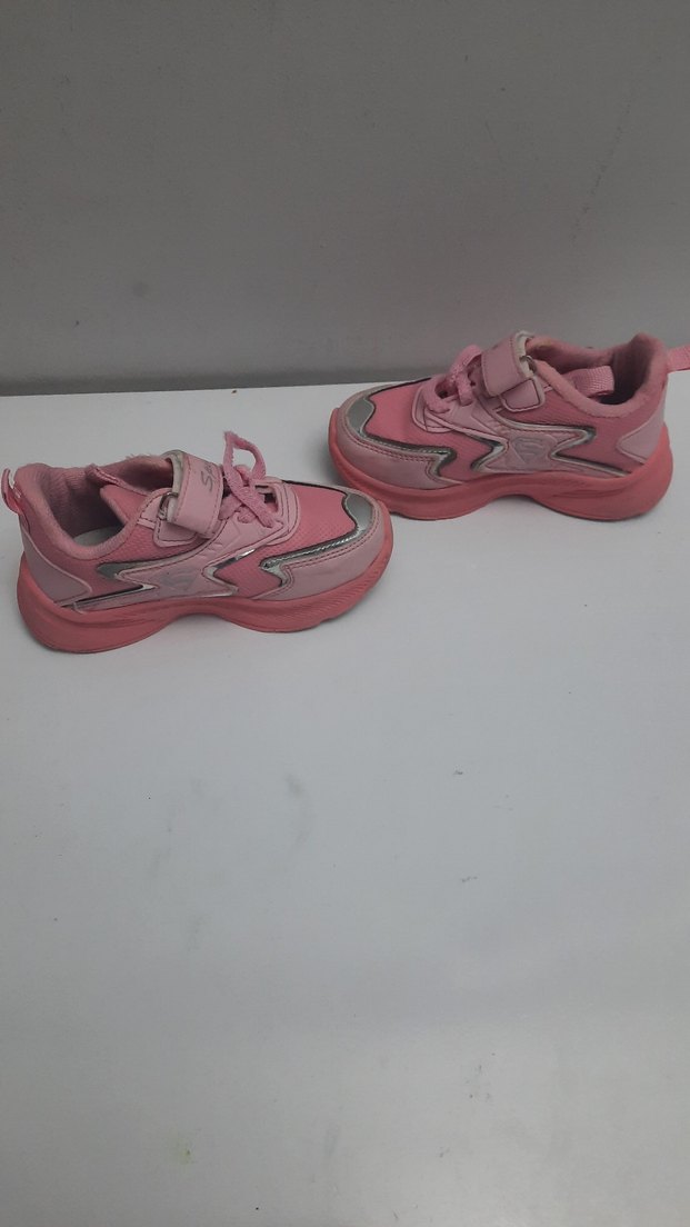 Kız Çocuk Pembe Cırt Cırtlı Spor Ayakkabı - Görsel 2