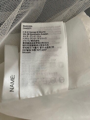 10 Yaş Beden H&M kız çocuk elbise