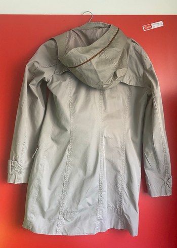 Kadın Bej Midi Düğmeli Trençkot - Görsel 4