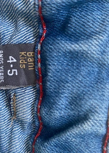 Nakışlı Düğmeli Mavi Kot Etek - Görsel 3