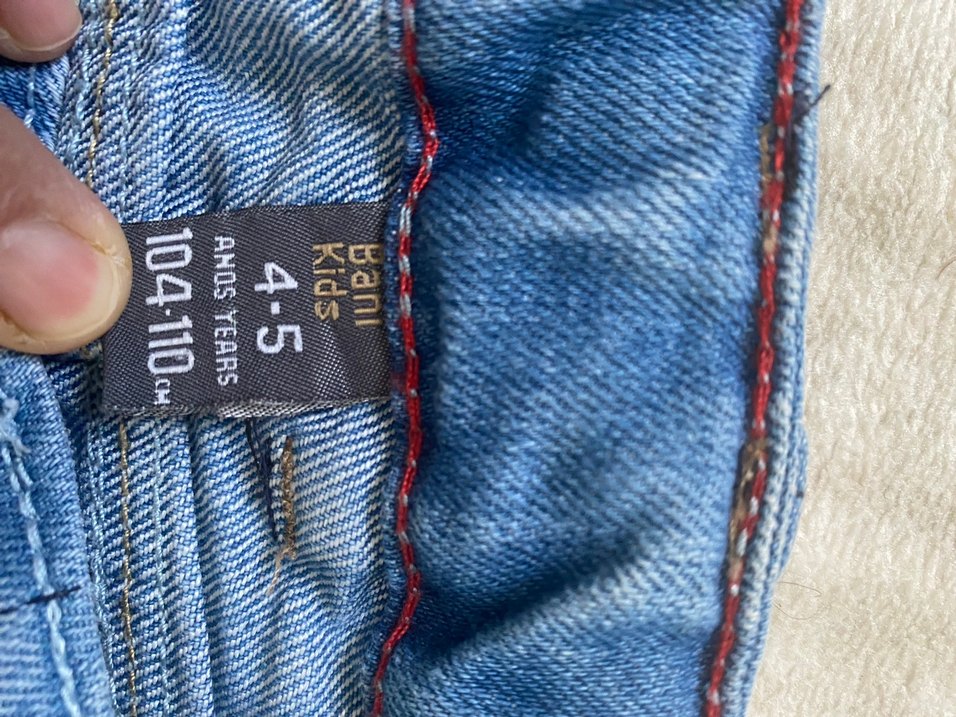 Nakışlı Düğmeli Mavi Kot Etek - Görsel 3