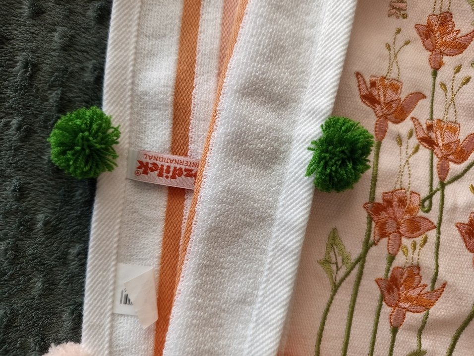 Nakışlı Bohem Beyaz Havlu - Görsel 3