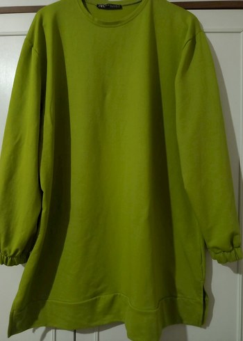 Kadın Yeşil Salaş Sweatshirt - Görsel 2