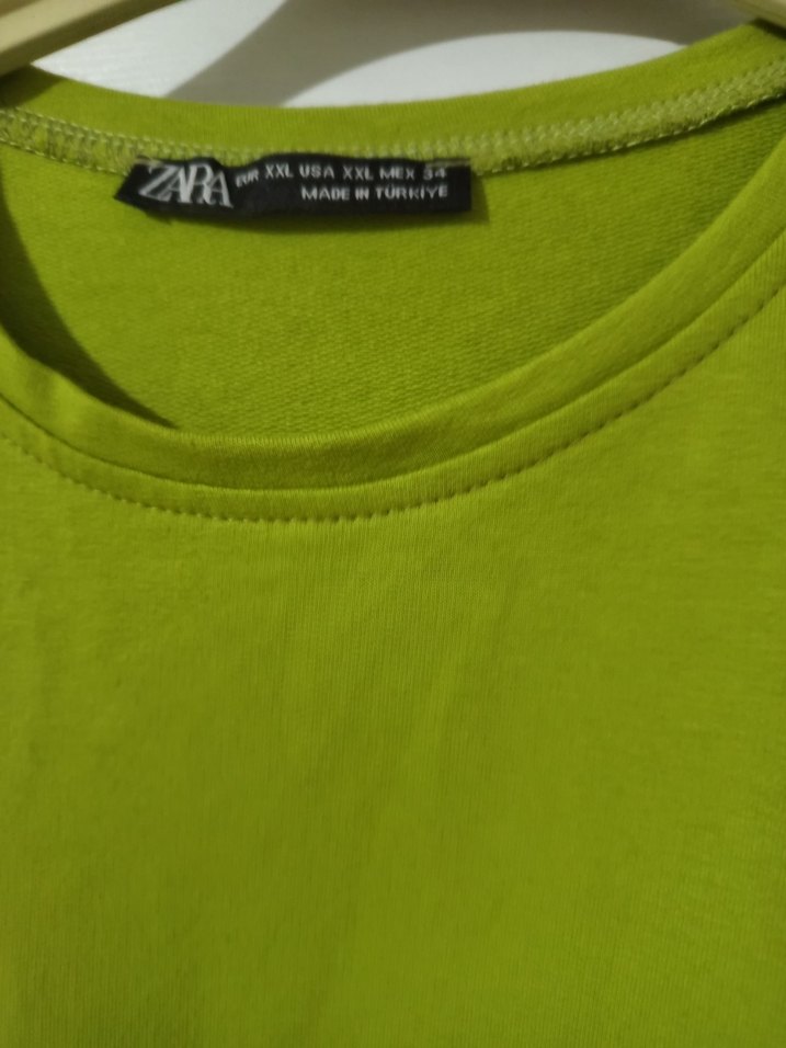 Kadın Yeşil Salaş Sweatshirt - Görsel 3