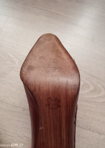 39 Beden kahverengi Renk Stiletto ayakkabı
