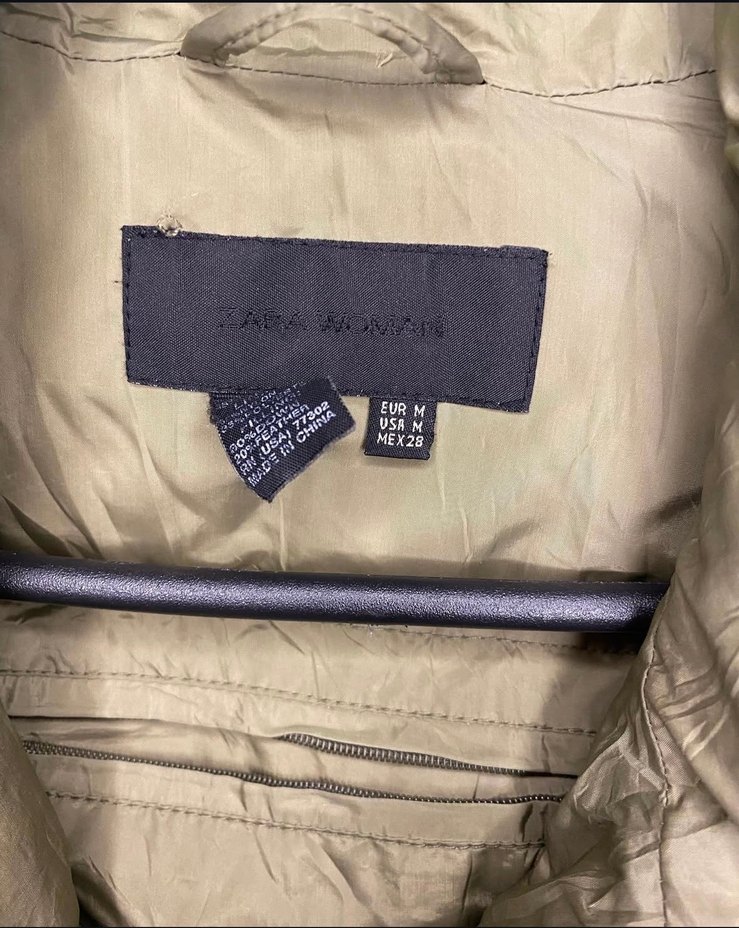 Kadın Yeşil Fermuarlı Sokak Stili Mont - Görsel 2