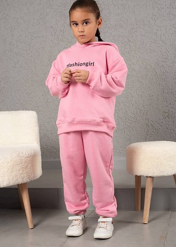 Pembe Kız Çocuk Eşofman Takımı 6-7 yaş
