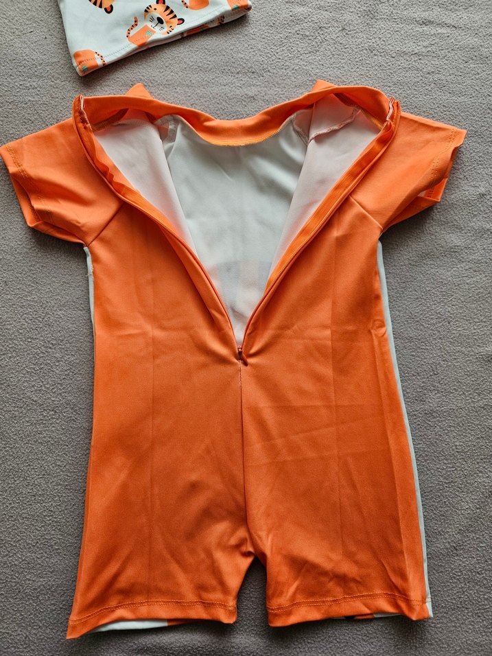 Kaplan Baskılı Erkek Çocuk Mayo ve Şapka 4-5 yaş - Görsel 4