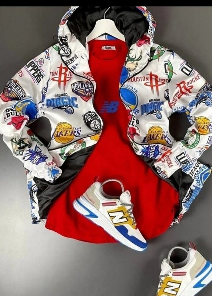 NBA model çocuk yağmurluk 9-10 yaş - Görsel 3