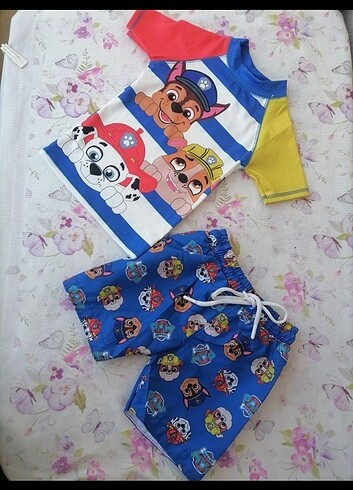 Paw patrol çocuk mayo takım 7-8 yaş  - Görsel 4
