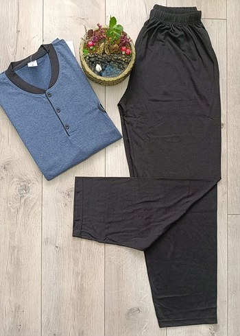 Uzun Kollu Erkek Pijama Takımı - Görsel 2