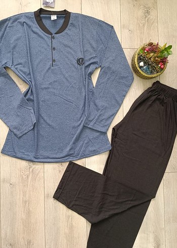 Uzun Kollu Erkek Pijama Takımı - Görsel 3