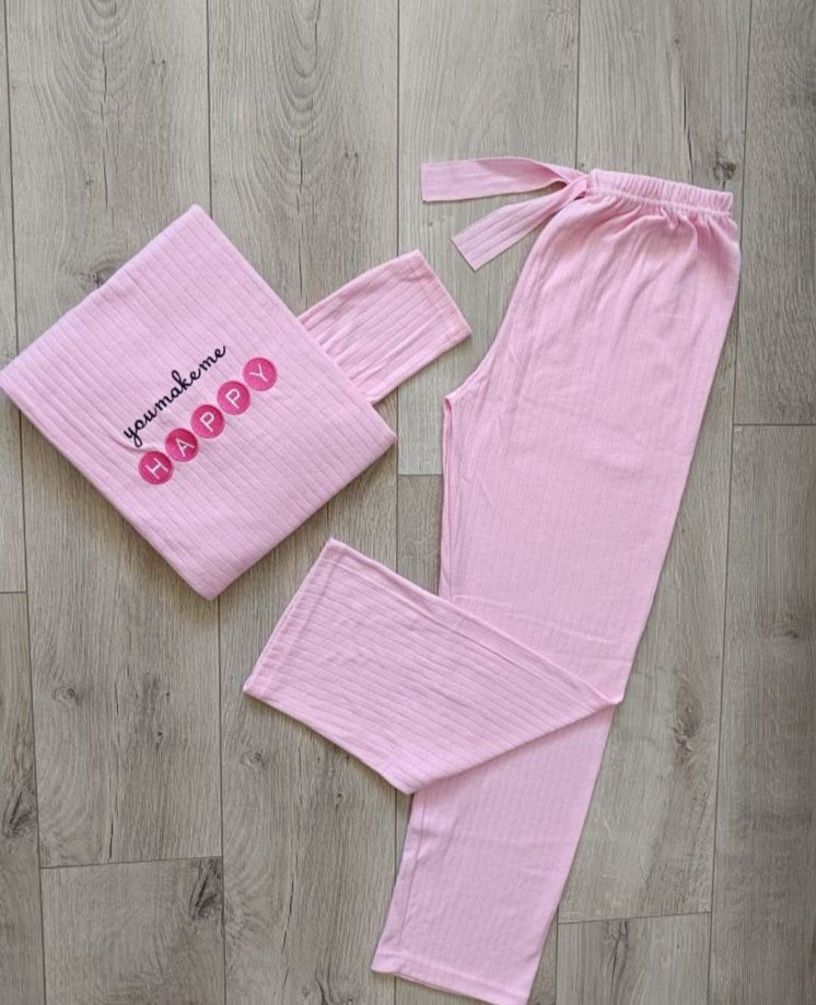 Uzun Kol Kadın Pijama Takımı - Görsel 2