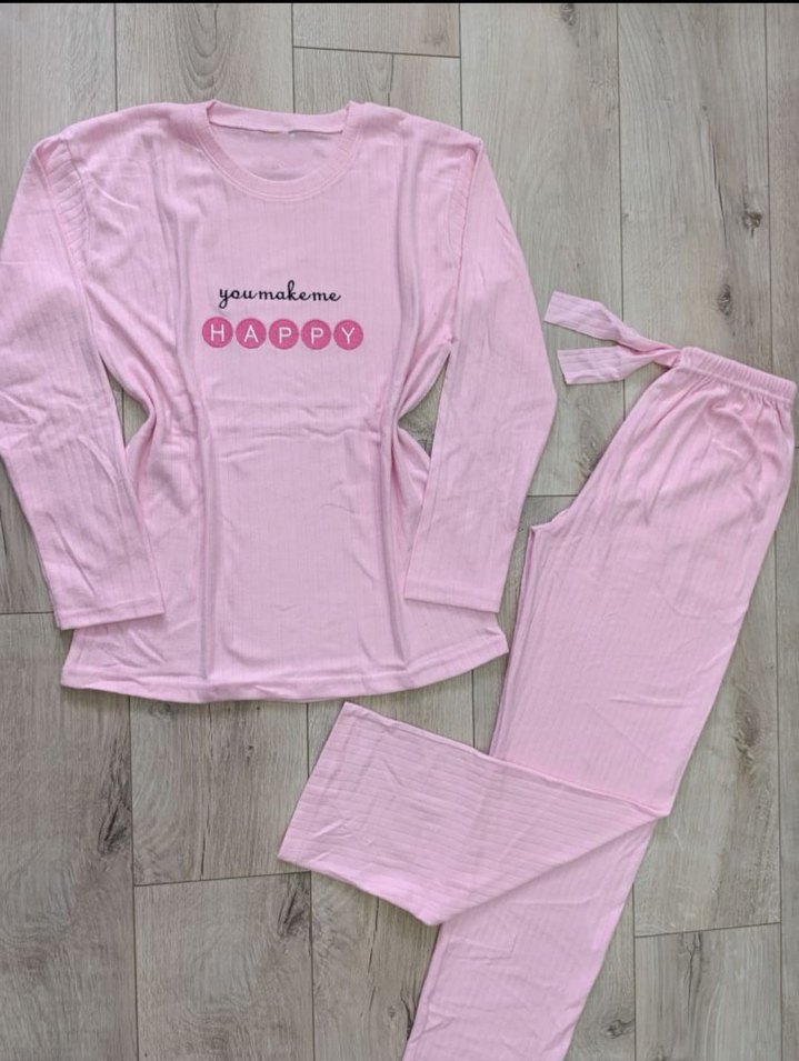 Uzun Kol Kadın Pijama Takımı - Görsel 3