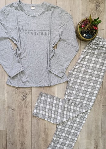 xl Beden Erkek Uzun Kol Pijama Takımı